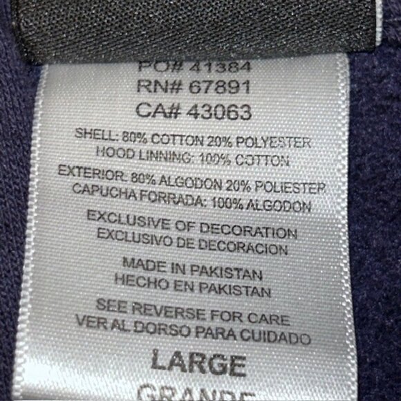 University Of Michigan Wolverines Adidas Men’s Pullover Hoodie Size Large  NWOT - Picture 5 of 6